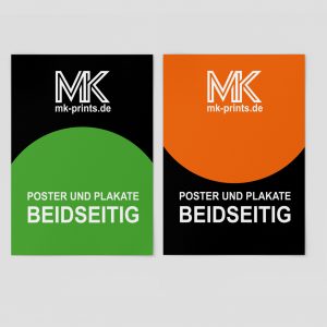 Beidseitig bedruckte Plakate & Poster